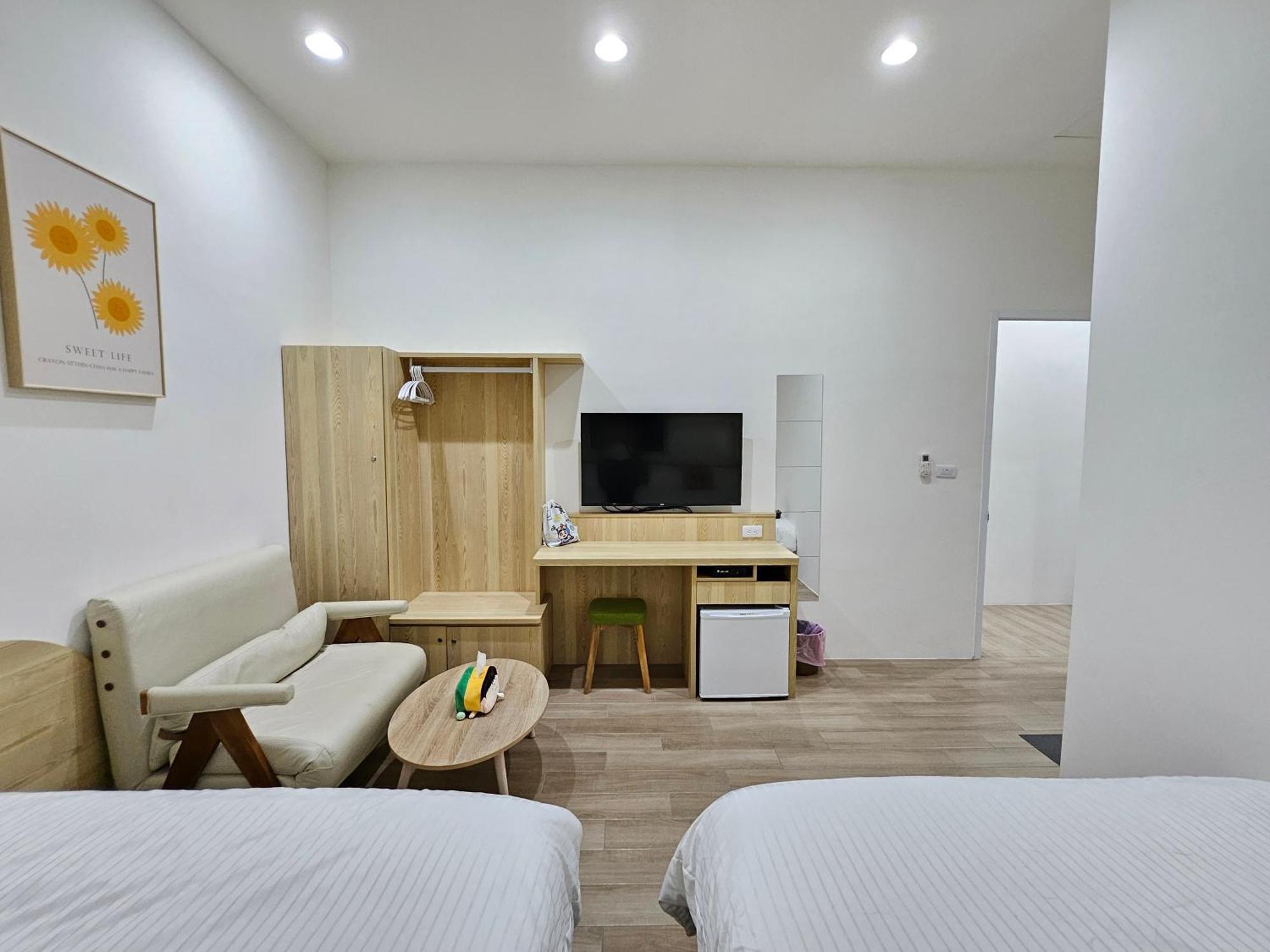 舞浪海景旅店 Hotell Xiaoliuqiu Rom bilde